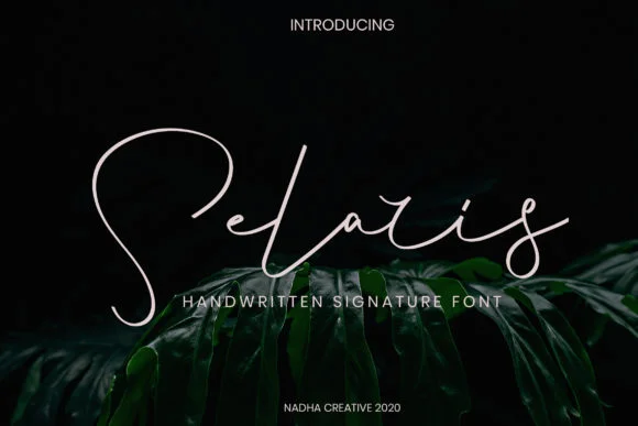 Selaris Font by khafalab — Script Handwritten Font