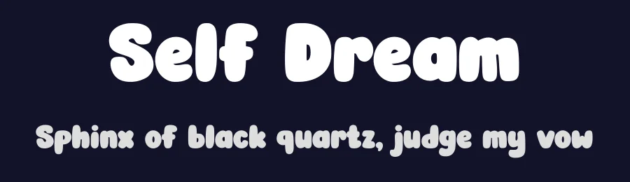 Self Dream by Siapgraph — Decorative Font — thumbnail 2
