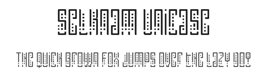 Selknam Unicase by Juan Pablo Meza Recabarren β Decorative Font