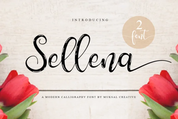 Sellena Font by Muksal Creative — Script Handwritten Font