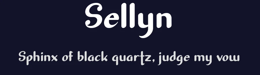 Sellyn by Greentrik6789 — Decorative Font — thumbnail 2