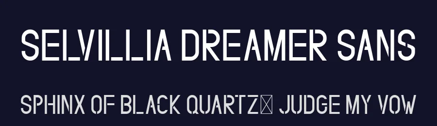 Selvillia Dreamer Sans by Edric Studio — Decorative Font — thumbnail 2