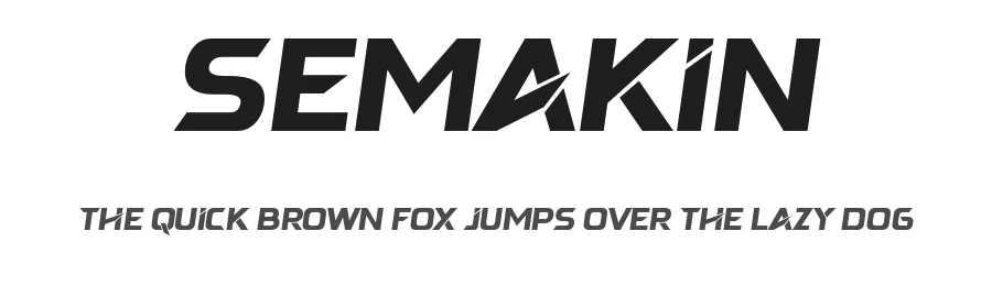 Semakin by Faqih Fawaji — Display Font