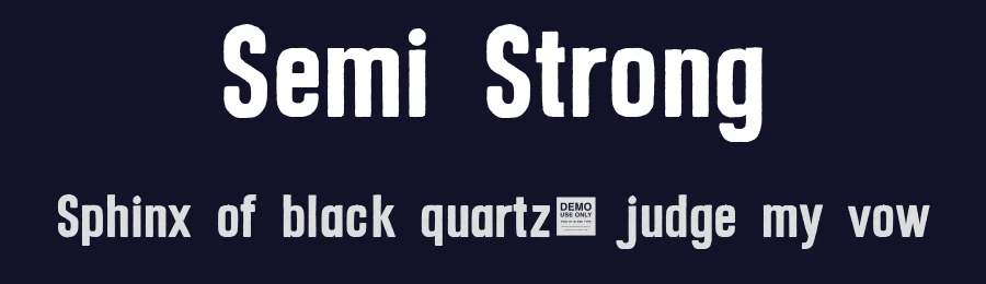 Semi Strong by BLKBK Fonts — Decorative Font — thumbnail 2
