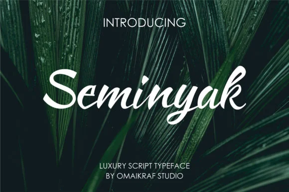 Seminyak Font by omaikraf β Script Handwritten Font