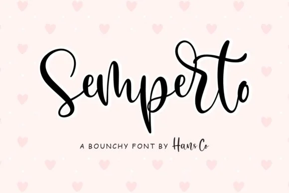 Semperto Font by HansCo — Script Handwritten Font
