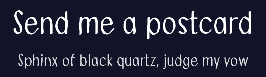Send me a postcard by Juha Korhonen — Script Handwritten Font — thumbnail 2