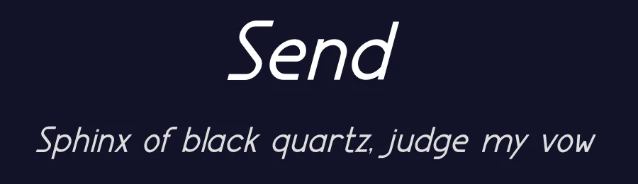 Send by Design Vector10 — Sans Serif Font — thumbnail 2