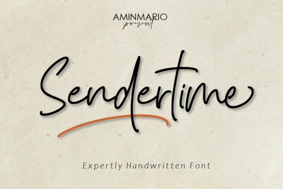 Sendertime Font by aminmario — Script Handwritten Font