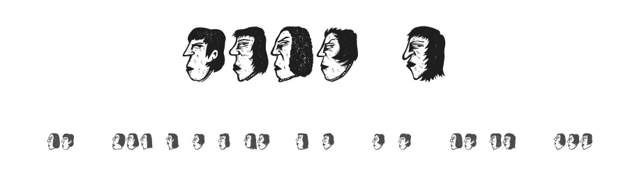 Senhoras by Vladimir Nikolic — Dingbats Font