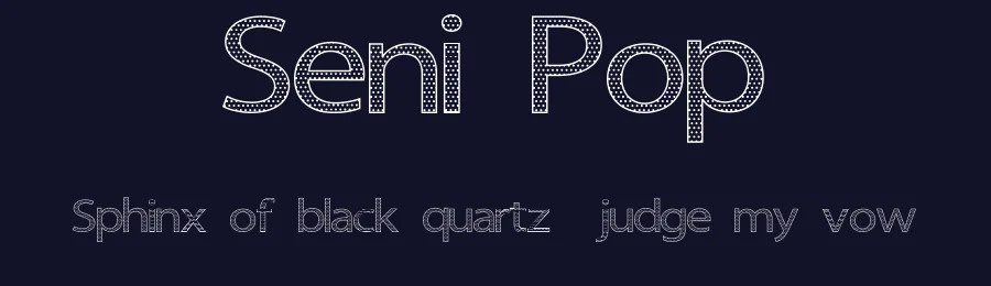 Seni Pop by Cenz Qobbal — Sans Serif Font — thumbnail 2