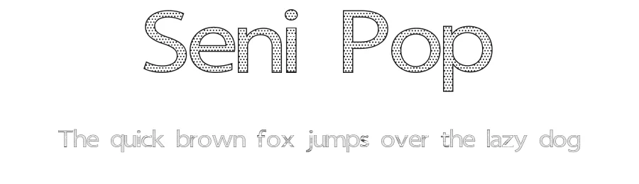 Seni Pop by Cenz Qobbal — Sans Serif Font