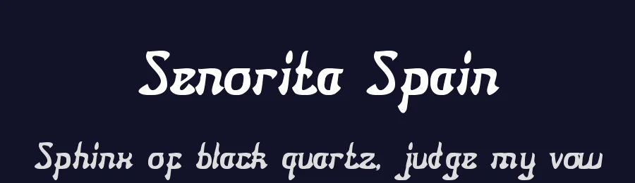 Senorita Spain by weknow — Decorative Font — thumbnail 2