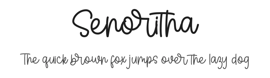 Senoritha by Fillo Graphic β Script Handwritten Font