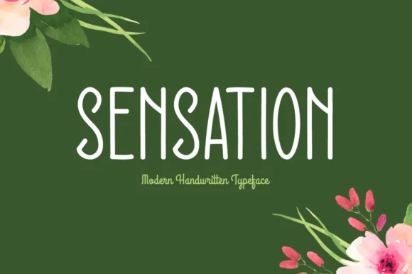 Sensation Font by Shattered Notion — Script Handwritten Font