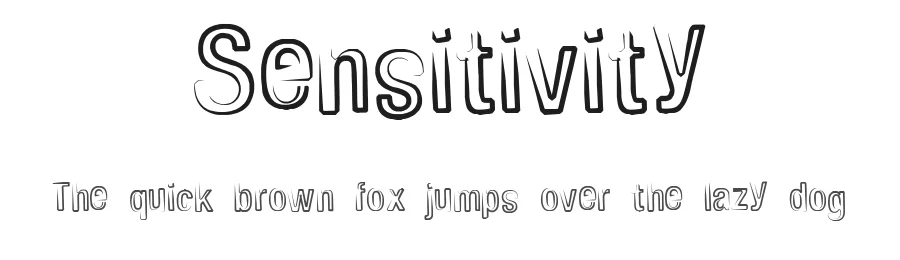 Sensitivity