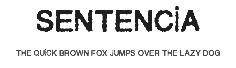 Sentencia by Woodcutter — Decorative Font