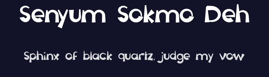 Senyum Sokmo Deh by Haslinda Adnan — Sans Serif Font — thumbnail 2