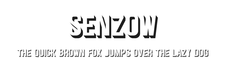 Senzow by KhurasanΒ β Sans Serif Font