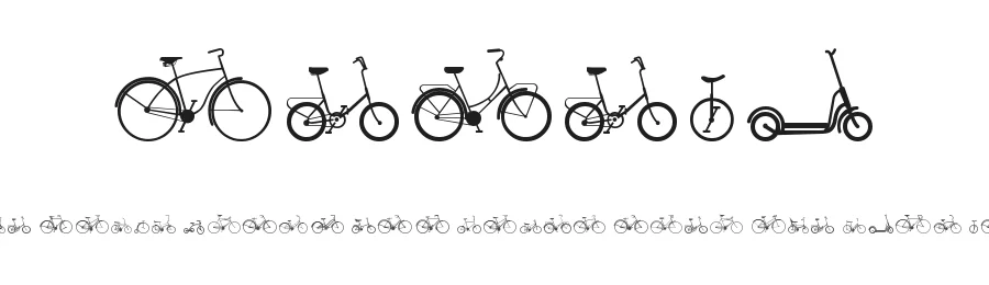 Sepeda by Didik Pratikno — Dingbats Font