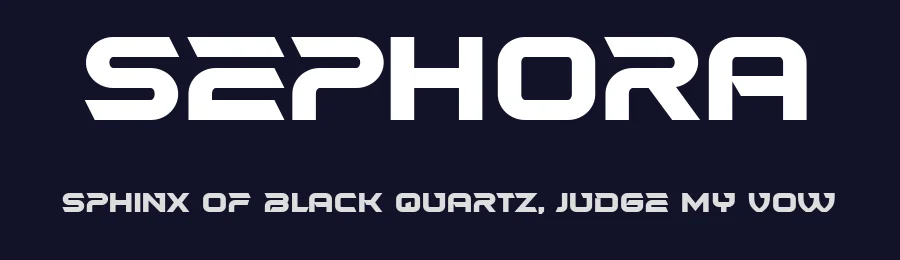 Sephora by Vladimir Nikolic — Display Font — thumbnail 2
