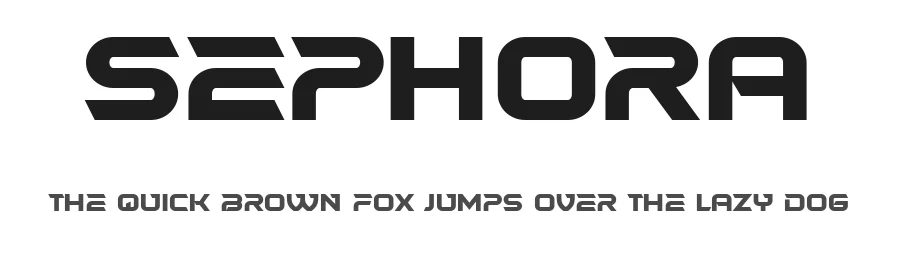 Sephora by Vladimir Nikolic — Display Font