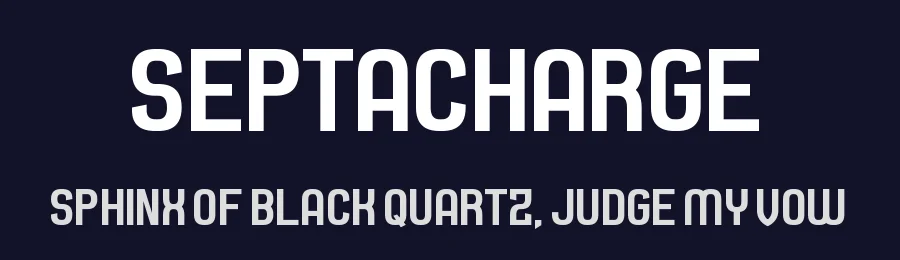 Septacharge by Chequered Ink — Sans Serif Font — thumbnail 2