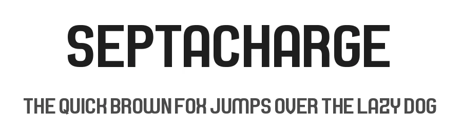 Septacharge by Chequered Ink — Sans Serif Font