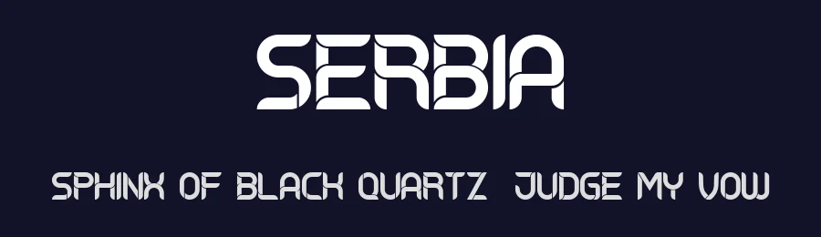 Serbia by Vladimir Nikolic — Decorative Font — thumbnail 2