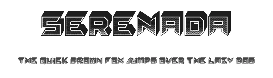 Serenada by Vladimir Nikolic — Display Font