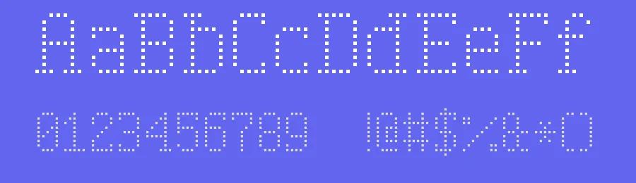 Serif Dot Digital-7 by Style-7 — Display Font — thumbnail 3