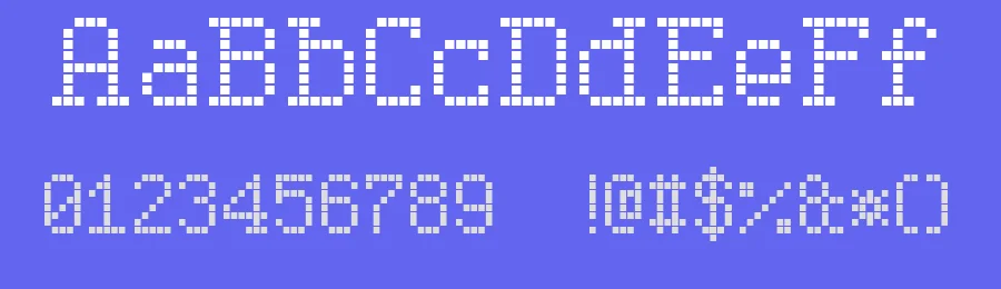 Serif LED Board-7 by Style-7 — Display Font — thumbnail 3