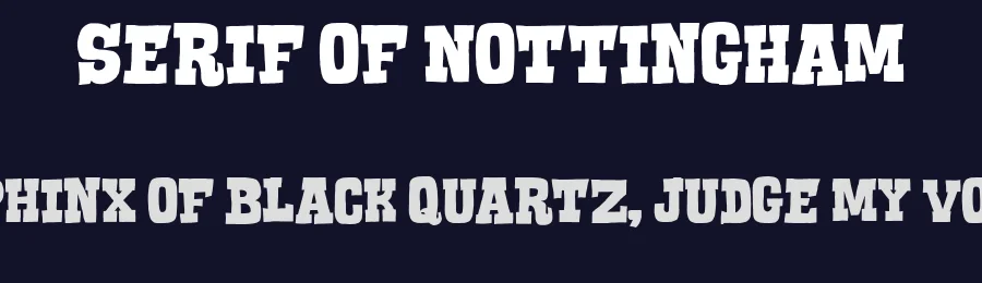 Serif of Nottingham by imagex — Decorative Font — thumbnail 2