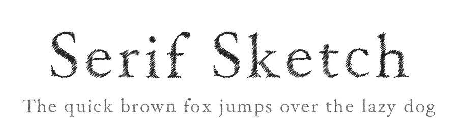 Serif Sketch by Cititype β Sans Serif Font