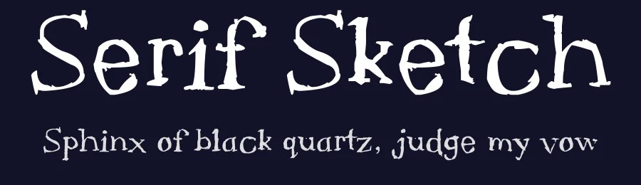 Serif Sketch by FontPanda — Decorative Font — thumbnail 2