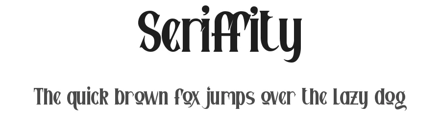 Seriffity by Saiful Bahri β Serif Font