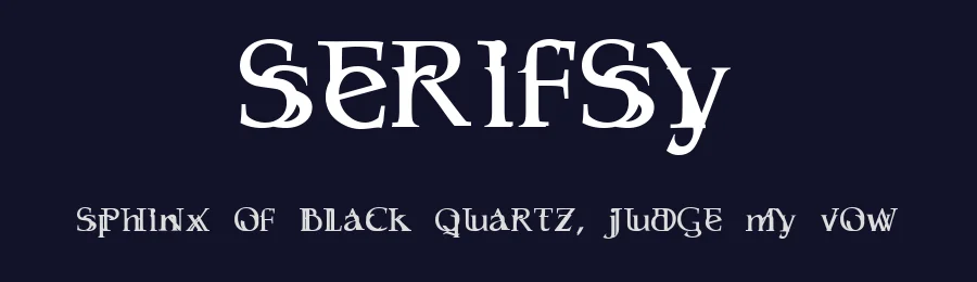 Serifsy by TracerTong Fontworks — Decorative Font — thumbnail 2