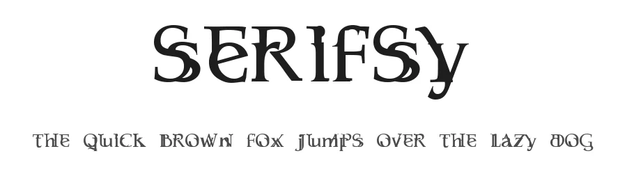 Serifsy by TracerTong Fontworks — Decorative Font