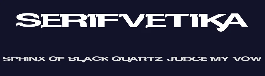 Serifvetika by Xerographer Fonts — Sans Serif Font — thumbnail 2