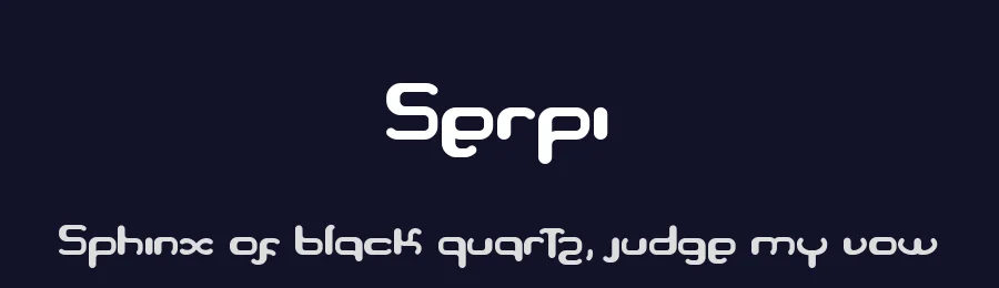 Serpi by Albertako — Display Font — thumbnail 2