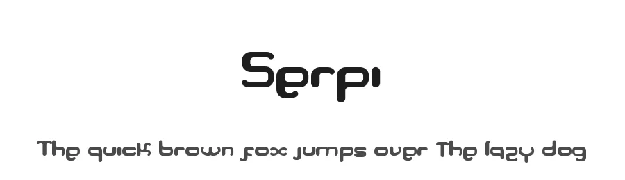 Serpi by Albertako — Display Font