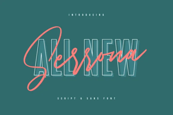 Serrona Duo Font by Maulana Creative — Script Handwritten Font
