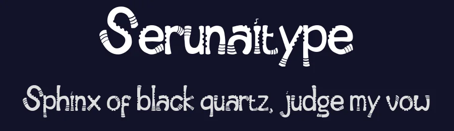 Serunaitype by Arnoldus Johan — Decorative Font — thumbnail 2