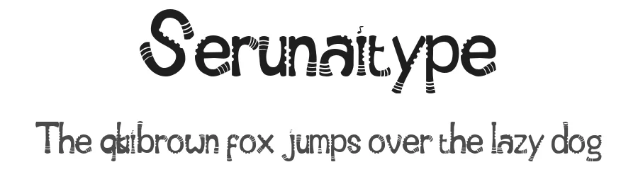 Serunaitype by Arnoldus Johan — Decorative Font