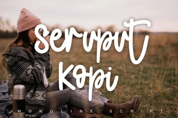 Seruput Kopi Font by thomasaradea — Script Handwritten Font