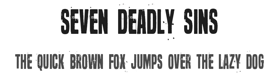 Seven deadly sins