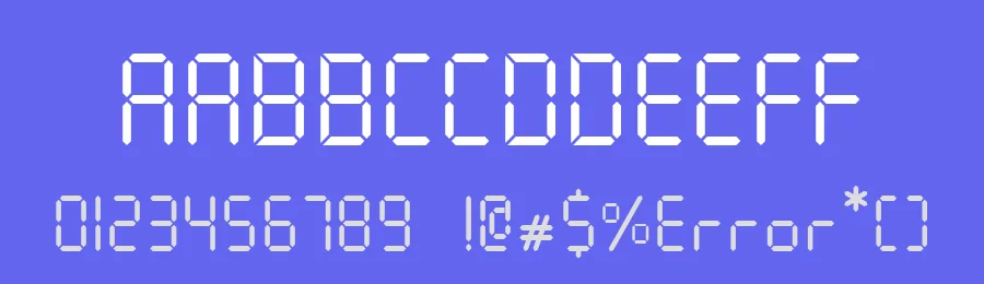 Seven Segment by Krafti Lab — Display Font — thumbnail 3