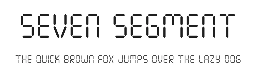Seven Segment by Krafti Lab β Display Font