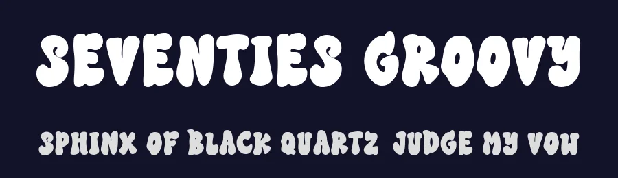Seventies Groovy by Essentials Studio — Decorative Font — thumbnail 2