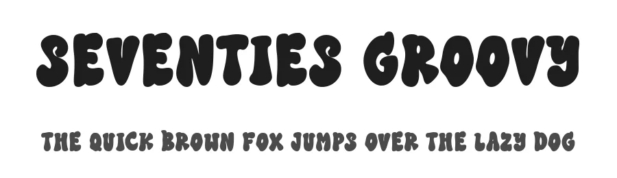 Seventies Groovy by Essentials Studio — Decorative Font